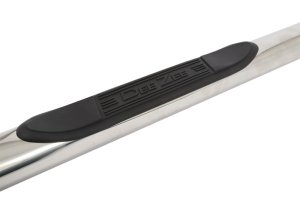 Chevrolet Silverado Nerf Bars - Dee Zee - 3 In. Round Stainless - Polished - `14-`18